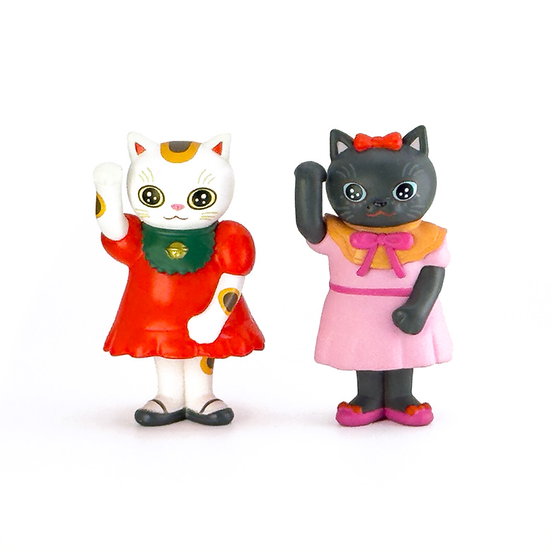 MANEKI MANEKOフィギュアコレクション/カプセルトイ、ガチャガチャ/とやちかこさん原案/ケンエレファント制作/高さ5cm程度