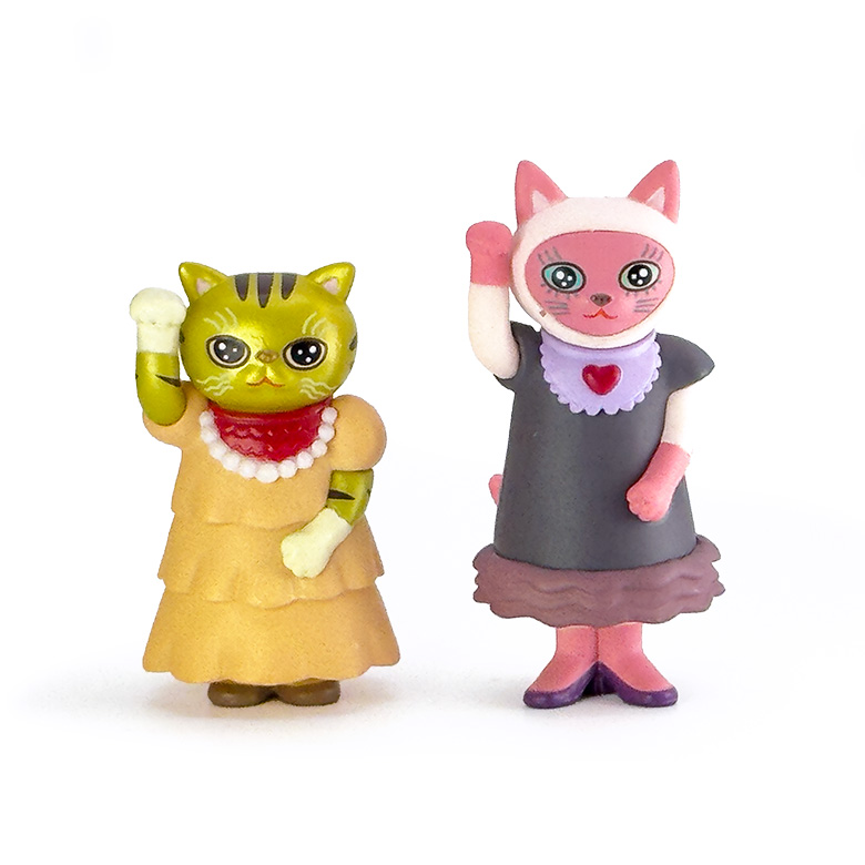 MANEKI MANEKOフィギュアコレクション/カプセルトイ、ガチャガチャ/とやちかこさん原案/ケンエレファント制作/高さ5cm程度
