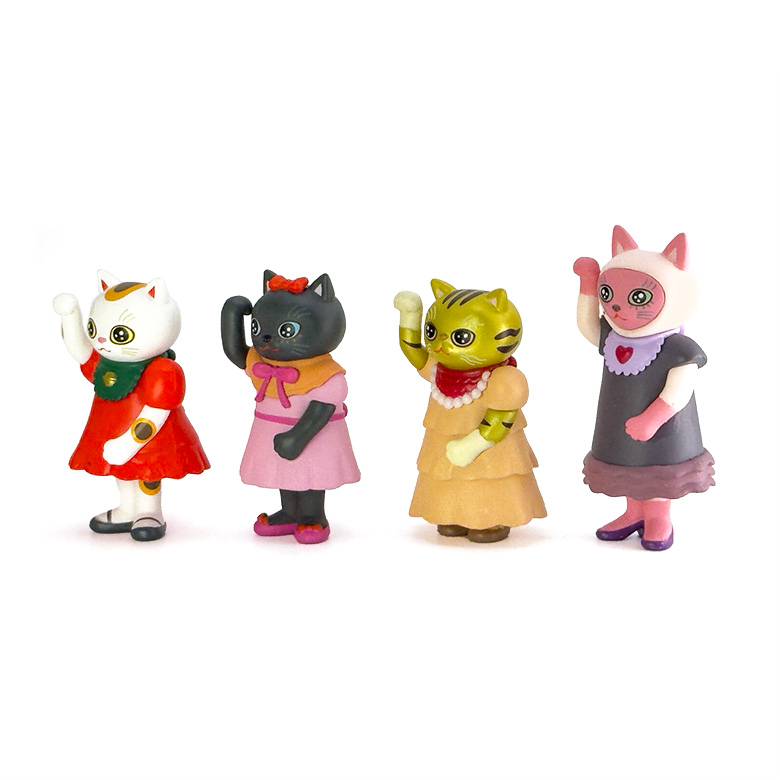 MANEKI MANEKOフィギュアコレクション/カプセルトイ、ガチャガチャ/とやちかこさん原案/ケンエレファント制作/高さ5cm程度