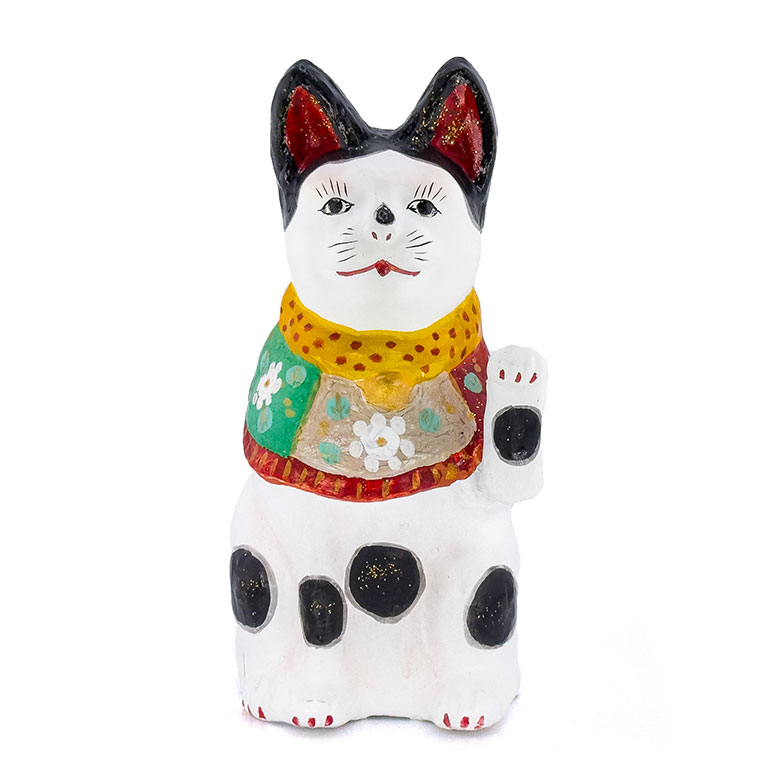 招き猫/立ヶ花人形/西原久美江さん作/高さ21cm