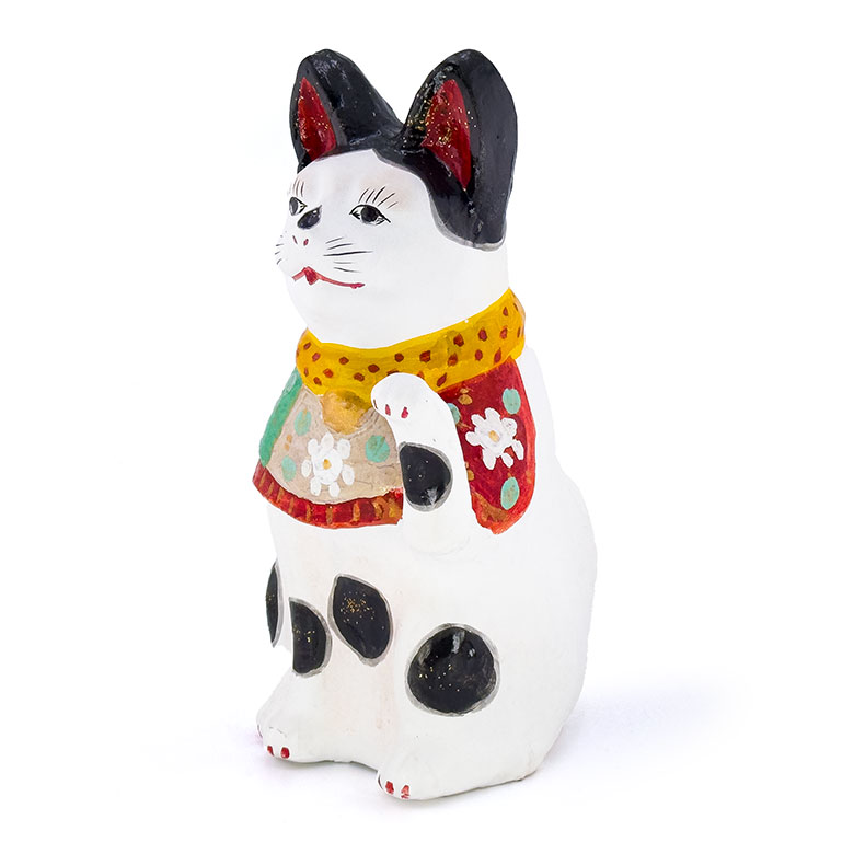 招き猫/立ヶ花人形/西原久美江さん作/高さ21cm