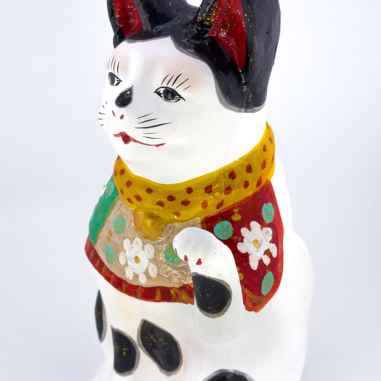招き猫/立ヶ花人形/西原久美江さん作/高さ21cm