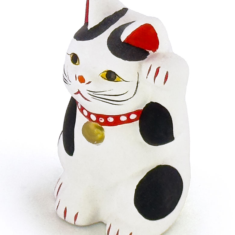 招き猫/乙川人形/乙川人形屋/杉浦實さん作/高さ7cm