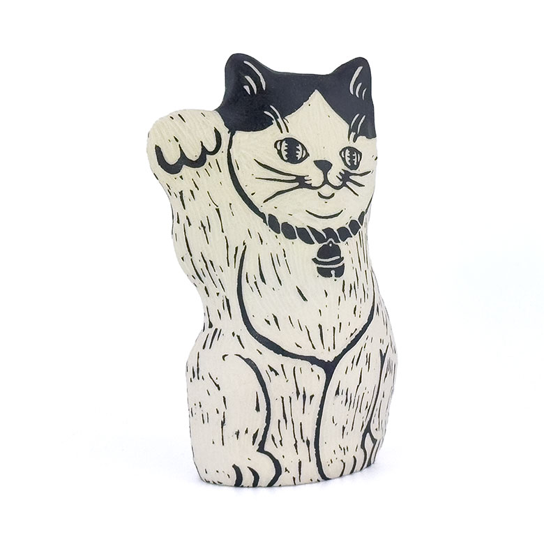 招き猫/要 美紀さん作/高さ12cm