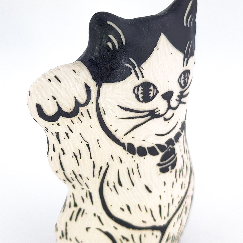 招き猫/要 美紀さん作/高さ12cm