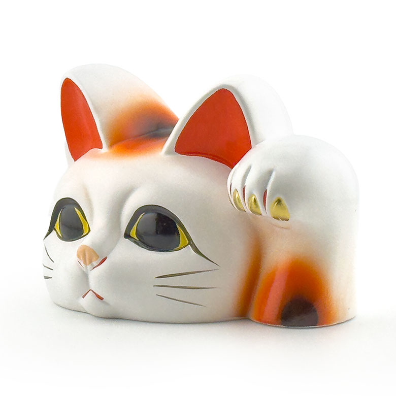 見守り猫「とこにゃん」/常滑焼/梅月冨本人形園/高さ9cm