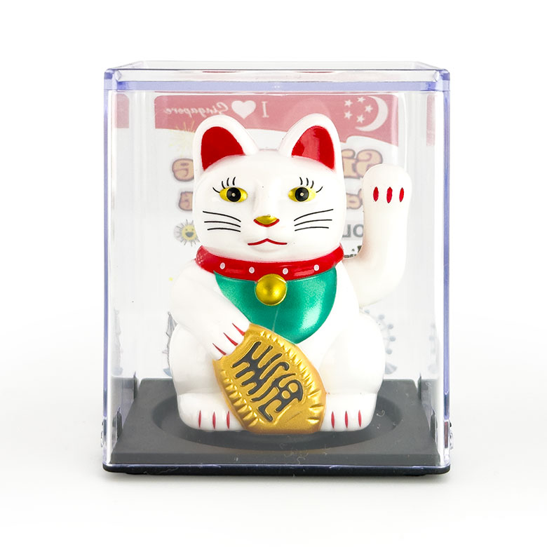 SOLAR LUCKY CAT/シンガポール限定/高さ6cm