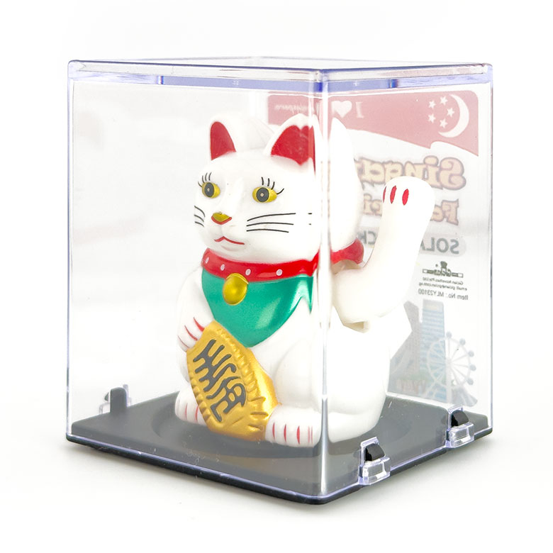 SOLAR LUCKY CAT/シンガポール限定/高さ6cm