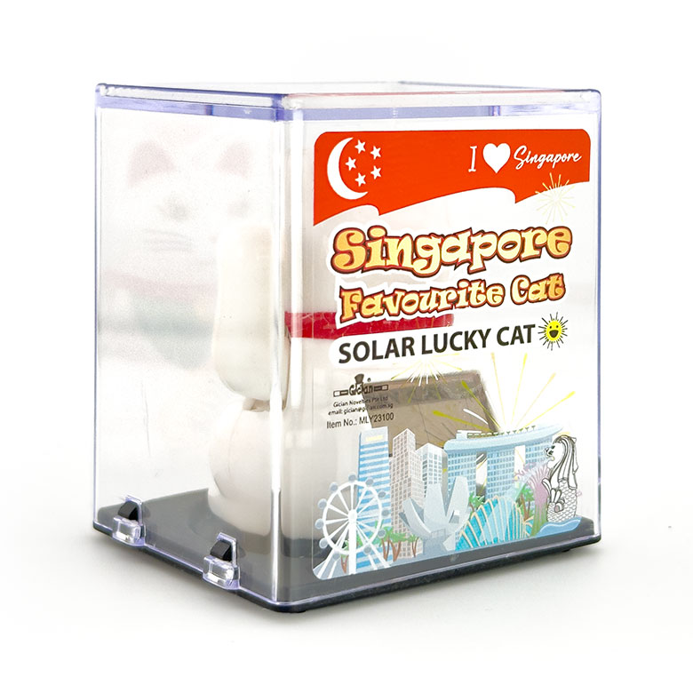 SOLAR LUCKY CAT/シンガポール限定/高さ6cm