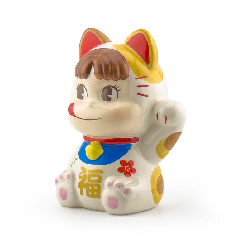 開運ペコちゃん招き猫/不二家/高さ12cm