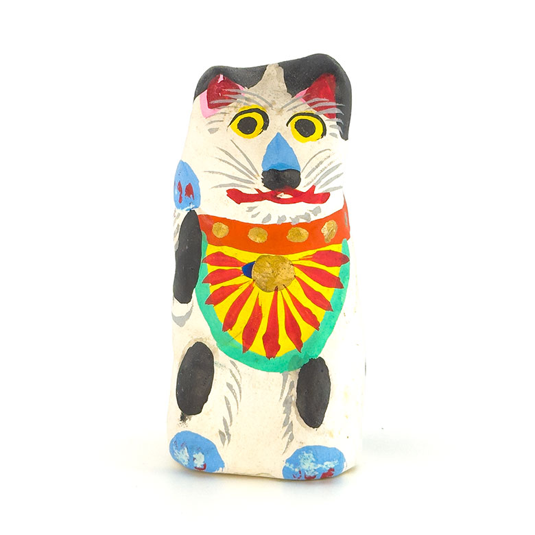 招き猫／青森張子／福原英治郎さん作｜高さ9cm