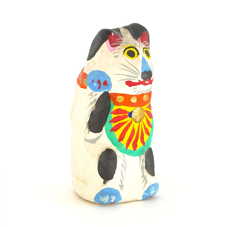 招き猫／青森張子／福原英治郎さん作｜高さ9cm