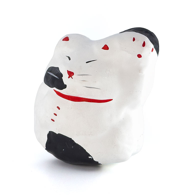 招き猫／秩父張子／さやか秩父張子工房｜高さ6.5cm