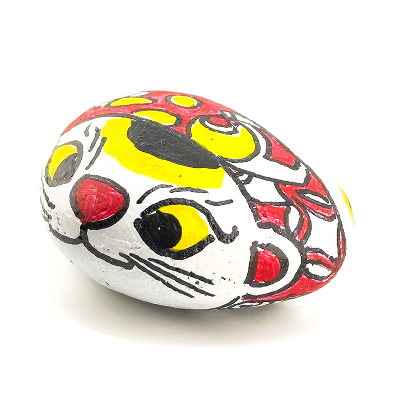 福石猫/作:園山春二|幅6.5cm